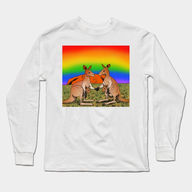 Australia Gay Marriage Long Sleeve T-Shirt by Felipe.Makes.Cartoons